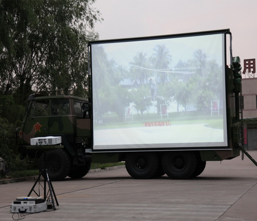 vehicle-mounted projection screen performance