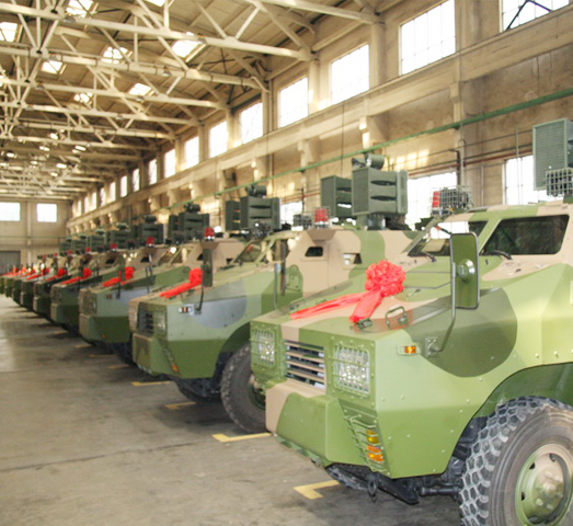 psychological warfare armored broadcasting vehicle which has equipped with China seven military region