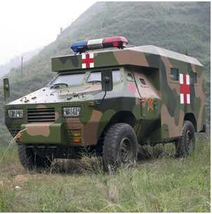 wheeled armored ambulance vehicle